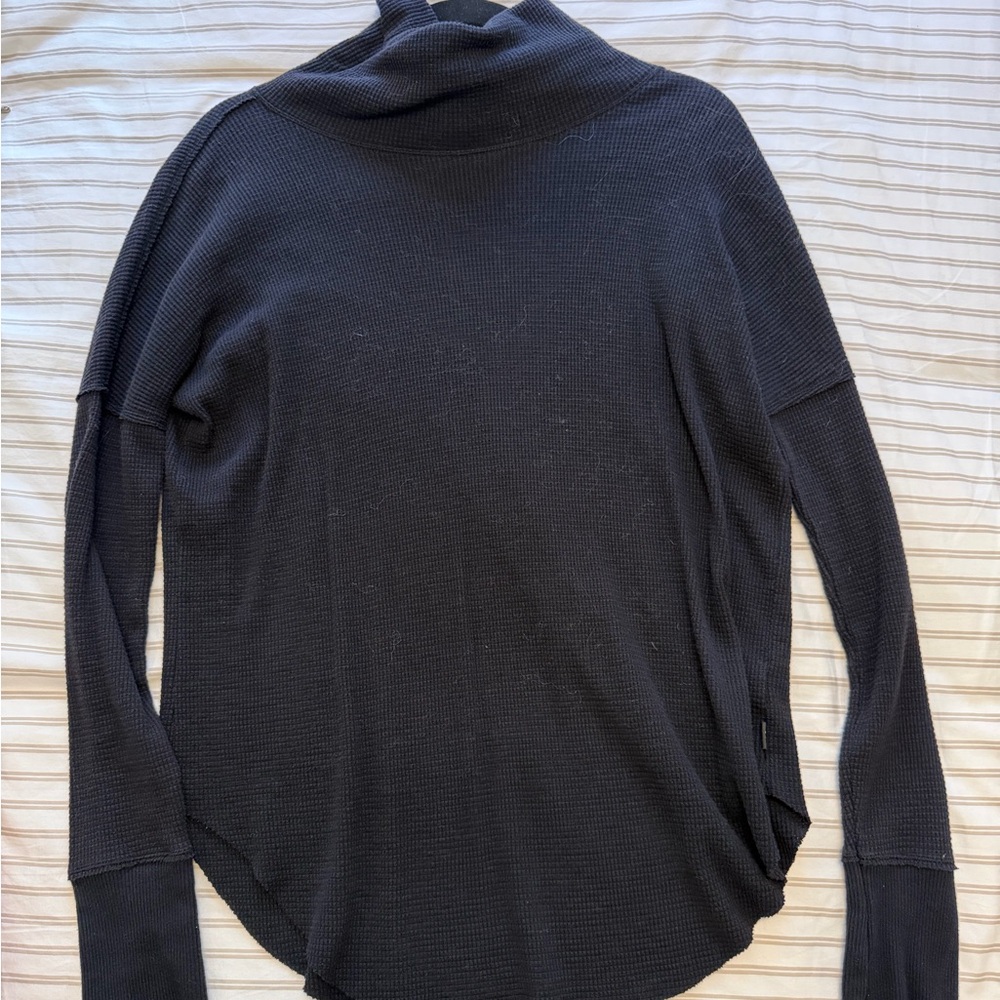 TNA Ribbed Black Turtleneck